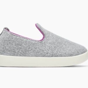 Allbirds Smallbirds Loungers Wool Slip On Shoes - Grey and Pink - kids size 13